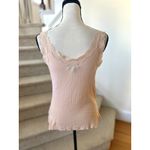 Ralph Lauren Vintage Y2K Pale Pink Lace Trim Cami Tank Top Photo 1