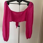 Petal and Pup  Fuchsia Puff Sleeve Blouse Photo 1