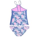 SO  Tropical Floral Bikini Set in Pink and Blue Photo 5
