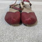 Spring Step L'Artiste Lizzie Mary Jane Wedge Clog Sandals EU 39 US 8.5 Red Photo 2
