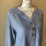 Christopher & Banks FREE with purchase! linen blend henley top S Photo 1