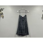 Ramy Brook  Daya Mirrored Strapless Mini Dress Teal Party Sz 6 NEW Photo 4