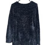 Orvis Navy Blue Textured Long Sleeve Knit Pullover Warm Sweater Women Sz M Photo 1