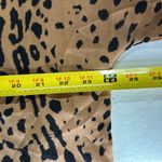 Entro Black Tan Leopard cheetah Print Blouse m short sleeve casual oversized Photo 9