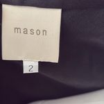 Michelle Mason   Silk Wrap Top Black Blouse Tie Waist size 2 Photo 3