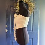 Princess Polly  White Strapless Top with Floral Detail NWOT Photo 2