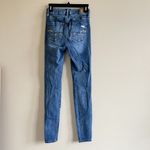 American Eagle OUTFITTERS CURVY SUPER HI-RISE JEGGINGS DISTRESSED WOMENS SIZE 2 Photo 4