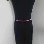 Suzi Chin  Belted Navy Sleeveless Dress Photo 3