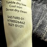 Athleta  Cabo Linen Textured Wide Leg Pants High Waisted Tie Zip Pockets Blue 6 Photo 4