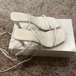 Tony Bianco Revolve  Jenna Sandal In White Sheep Napa Photo 1