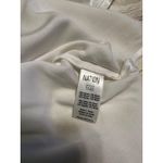 Nation Ltd  V-Neck Short Sleeve Satin Blouse Tee Shirt T-Shirt Women's Med. White Photo 3