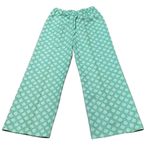 Vintage 1970s Geometric Knit Flare Leg Pants Medium Green Photo 3