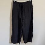 CP Shades  Black Linen Wide Leg Pants Size Large Photo 1