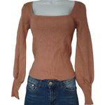 BB Dakota Women's  Steve Madden Puff Sleeve Square Neck Sweater “Size XL” (B35) Photo 2
