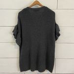 DO+BE  Heavy Knit Sweater with Short Ruffle Sleeves. Size Small. Photo 4