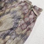 Lafayette 148 New York Metallic Abstract Print Shimmering Silk Blend Flare Skirt Blue Size 6 Photo 8