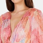 Love Shack Fancy Meridian Dress NWT rainbow cloud size 2 size xsmall 100% silk Photo 3