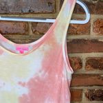 Betsey Johnson  Pink Yellow Tie Dye Sleepwear Pajama Tank Top Women's Size Small Photo 3