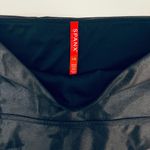 Spanx  Metallic Shimmer Liquid Leggings Black Stretch Slimming Shape L Photo 2