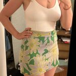 ZARA  Green Floral Retro Mini Skirt M Photo 3