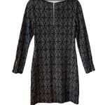 INC International Concepts Black Gray Patterned Knee Length Sheath Dress Size M Size M Photo 1