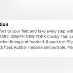 Marc Joseph NEW  Crosby black patent leather flats size 5 Photo 8