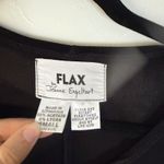 Flax Vintage Black Maxi Dress Long Sleeve Casual Slinky Travel Knit Witchy Lagen Photo 9