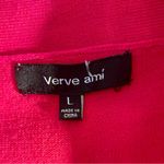 Verve Ami Women's Hot Pink Cropped Cardigan Sweater, short sleeve, size L Photo 2