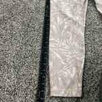 Lululemon Purple Abstract Leaf Print High-Rise Cropped Leggings Size 4 Photo 7