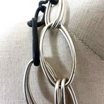 Chico's Centerstage navy and silver tone link necklace NWT Photo 4