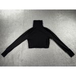 Forever 21 Turtleneck Women Medium Self Love Cropped Long Sleeve Pullover Shirt Photo 2