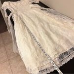Scott McClintock Vintage lace ivory wedding dress organza silk crochet detail, S Photo 5