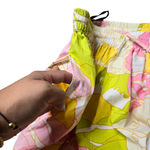 S/W/F Floral One Shoulder Crop Top Skirt Set Size: S Yellow Photo 4