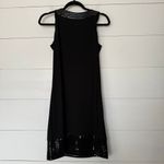 Tiana B Women’s Small Black Silver Midi Dress Photo 4