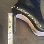 Stuart Weitzman Faux Pearl Studded Calf Leather Black Ankle Boots Zip 7.5B *READ Photo 15