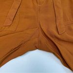 Madewell Pants Dunaway Paperbag Pockets Cropped Ankle Pumpkin Burnt Orange Rust Photo 4
