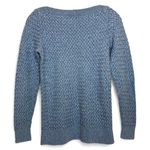 L.L. Bean Women's Basketweave Boatneck long sleeve Sweater light blue size XS Photo 3