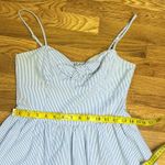 Lilly Pulitzer  Womens 6 Cotton Blue White Striped Flower Bow Backless Mini Dress Photo 5