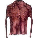 Free Lvnch Y2k Women's Size Small Silk Blend‎ Pink Red Fairy Stretch Top Photo 0