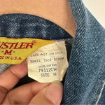 Rustler Vintage‎  Jacket Medium Wash Boxy Crop Denim Trucker Jean Womens Medium Photo 6