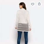 Fortune + Ivy Chic Cream and Gray Women's Cardigan Photo 1