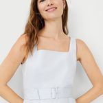 Ann Taylor  Light Purple Periwinkle Belted Flare Midi Maxi Summer Spring Dress Photo 1