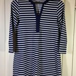 Lands' End Swim Cover Dress Blue Striped‎ XS 2 Photo 0