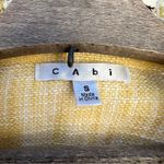 CAbi  Daisy Yellow rough woven tweed crop blazer jacket SMALL Photo 3