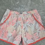 Columbia PFG Tropical Print Shorts Women's Size Small Orange and White Photo 1