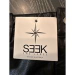 SEEK the Label Women's Black Faux Leather Mini Skirt Size S Photo 5