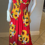 New Women’s sunflower floral dress size XXL for size 12 Photo 0