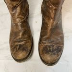 Liberty Black Tall Brown Leather Boots Size 7.5 Distressed Studded LB 711310 Photo 4