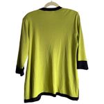 Misook  LIME GREEN & NAVY BLUE CARDIGAN Photo 1