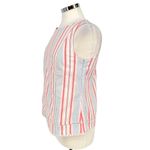 Vineyard Vines Abacos Stripe Tassel Sleeveless Top Pink Blue White Size 4 Photo 4
